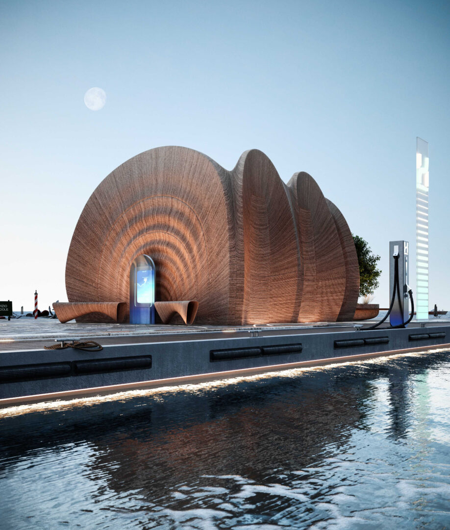 扎哈·哈迪德 (Zaha Hadid) 的 3D打印氢能划船站将在意大利推出