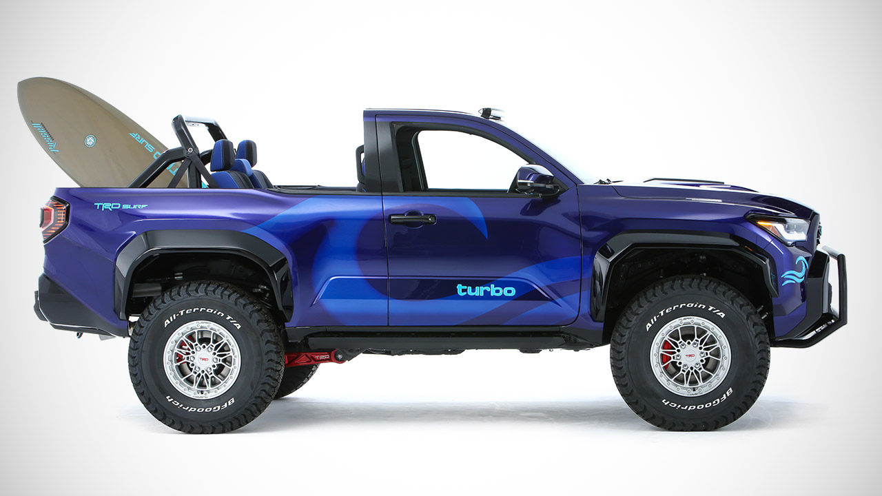 丰田在2024年SEMA展会上推出配备3D打印可拆卸顶篷的4Runner TRD Surf 概念车