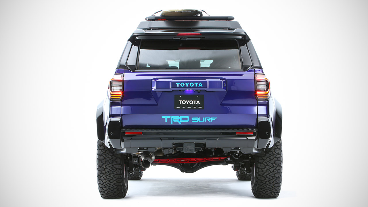 丰田在2024年SEMA展会上推出配备3D打印可拆卸顶篷的4Runner TRD Surf 概念车