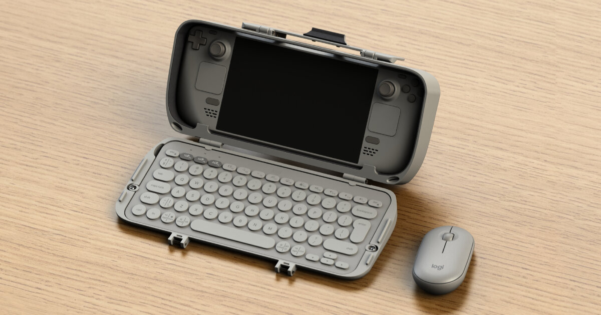 3D打印Steam甲板盒将游戏设备转变为工作站笔记本电脑