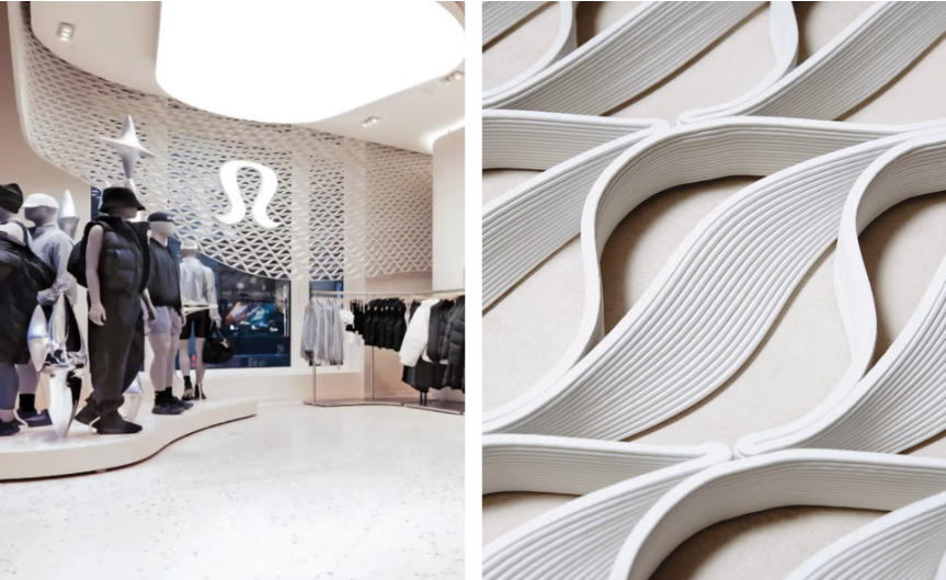 Aectual与Lululemon合作 在全球范围内推广3D打印门店设计